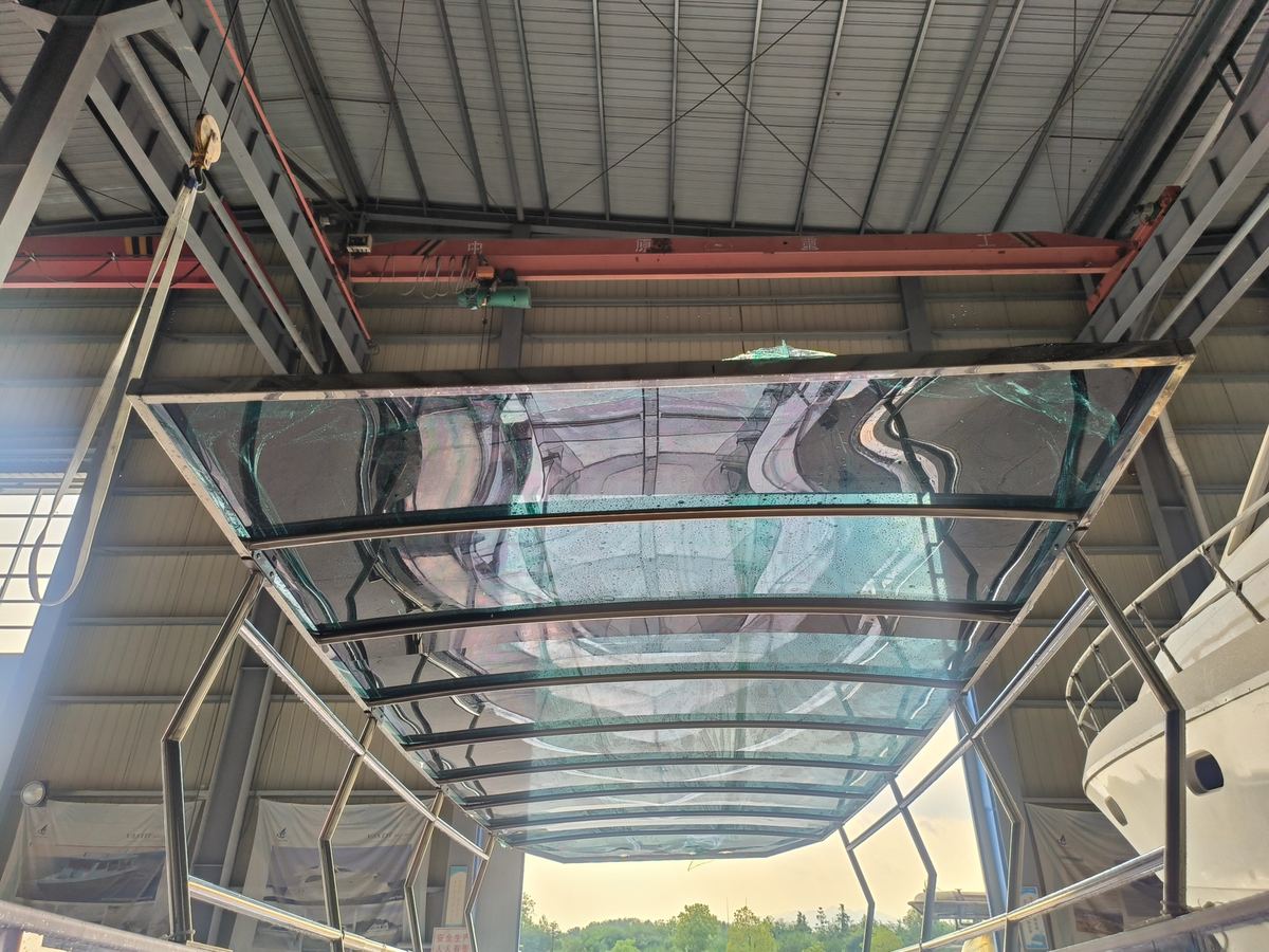 clear hull hoisted