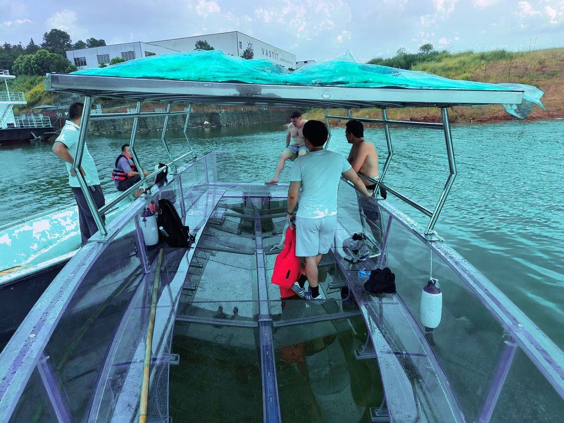 sea trial with guests
